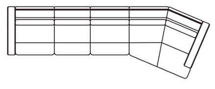 L Arm 3 Seater + 1 Seater + R Arm Seater Angled