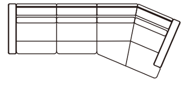 L Arm 3 Seater + R Arm Seater Angled