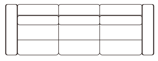L Arm 3 Seater + R Arm 1 Seater