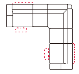L Arm + 2 Seaterd + Corner + R Arm