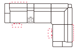 L Arm + Coffee Table + 1 Seater + Corner + R Arm