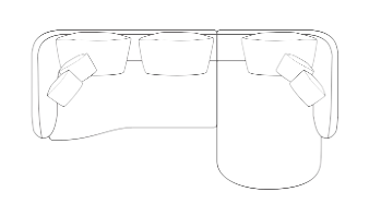 Left Arm + Right Chaise configuration