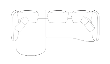 Right Arm + Left Chaise configuration