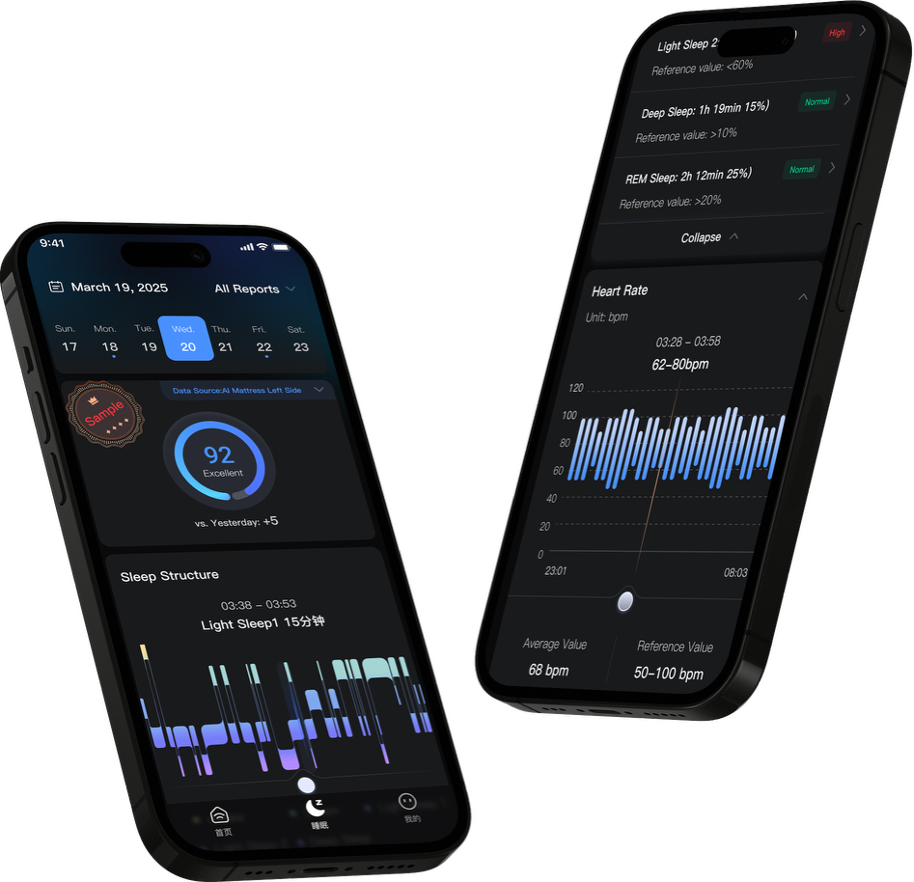 SleepCare App - AI sleep tracking and zone adjustment